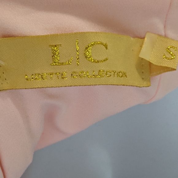 Bardot Off The Shoulder Pink Top Button Accents Princess Seam - Picture 4 of 9